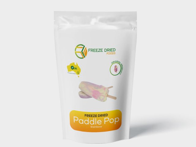Freeze Dried Rainbow Paddle Pop